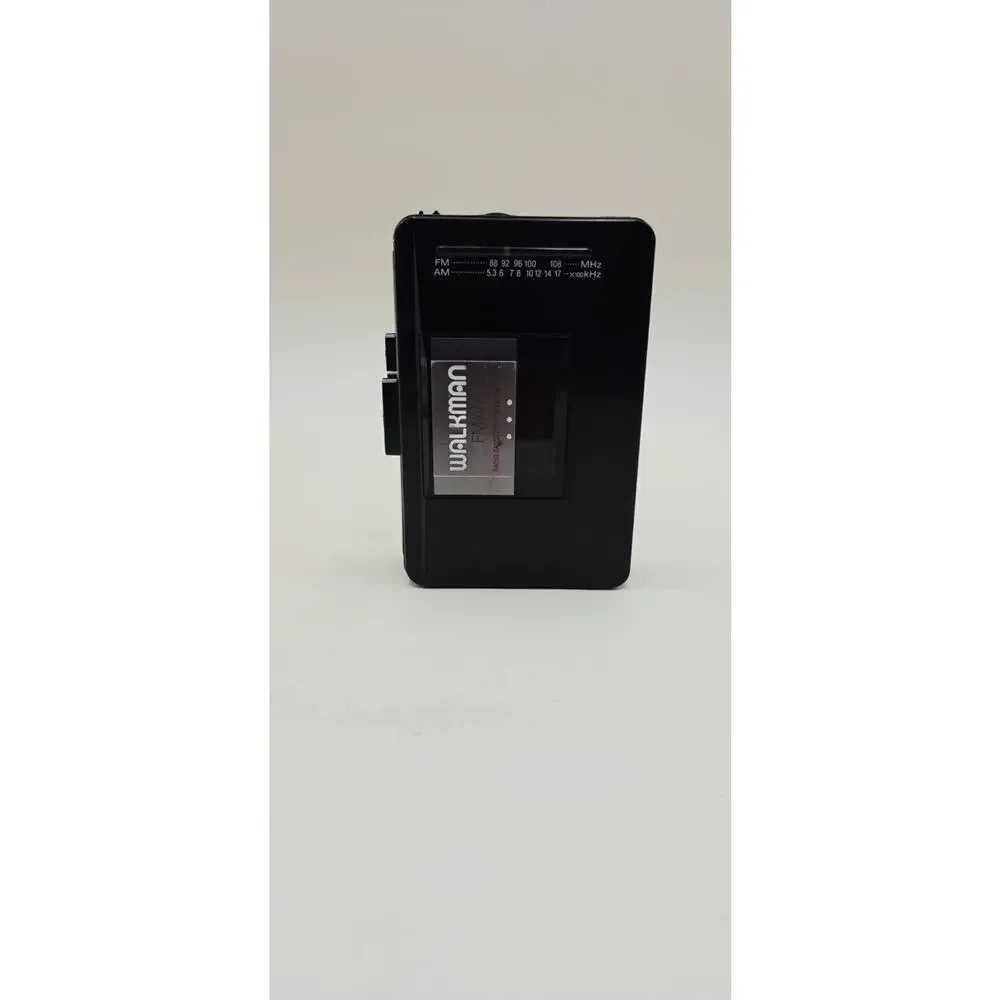 Sony WM-AF23 Portable Am/fm Cassette Player Playback Headphone Jack Radio Black